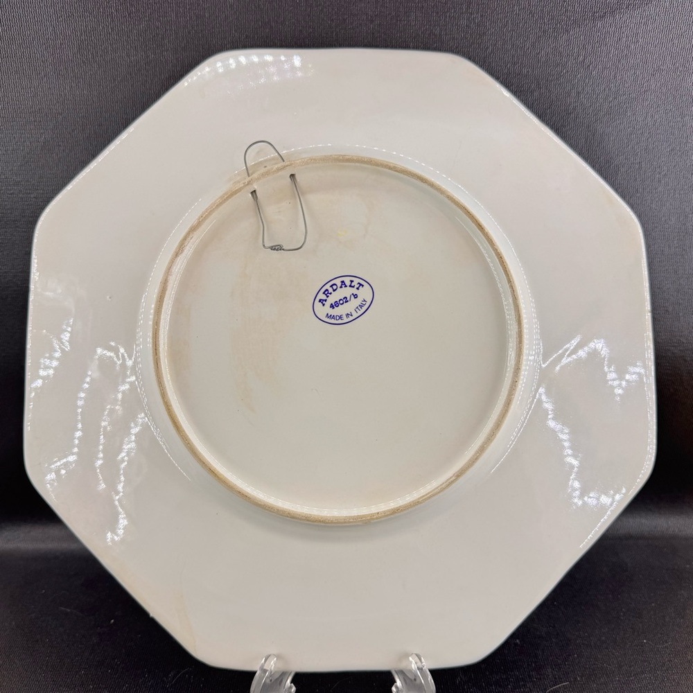 Vintage Ardalt Japanese Inspired Decorative Wall Plate 4602/b Made In Italy 12” - Picture 3 of 4